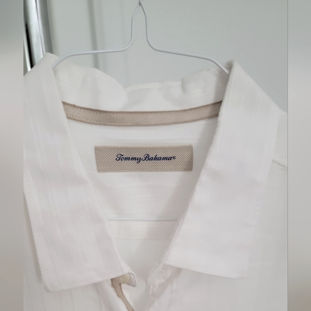 Tommy Bahama White Relaxed Fit Casual Shirt